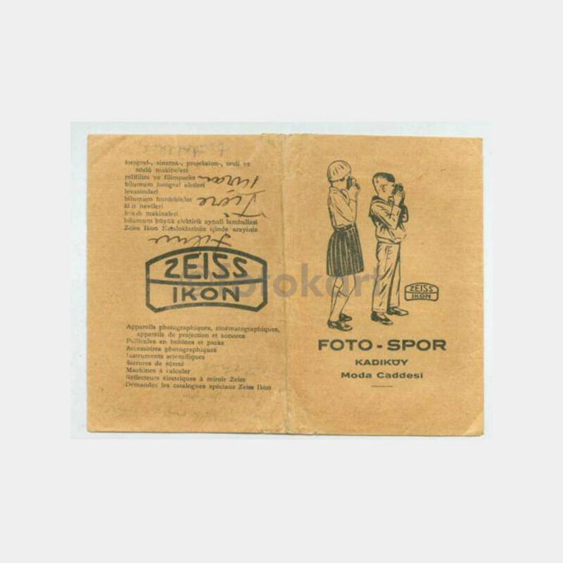 1938 Foto Spor -Zeiss İkon Film- Foto Saklama Zarf