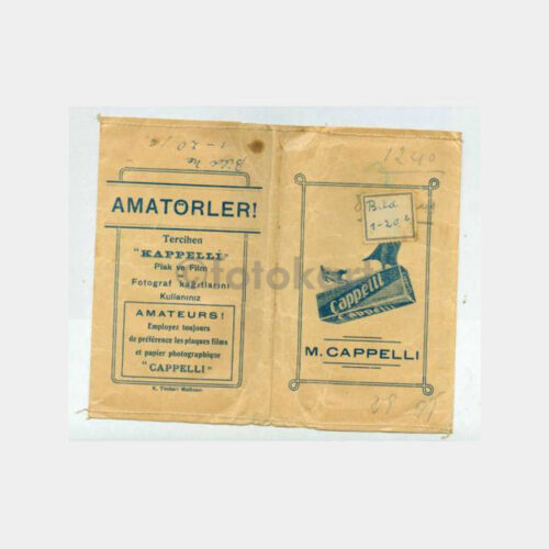 1939 M. Cappelli - Foto Saklama Zarfı