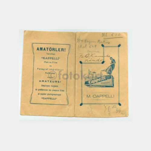 1939 M. Cappelli - Foto Saklama Zarfı