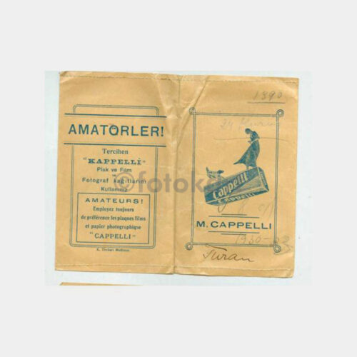 1939 M. Cappelli - Foto Saklama Zarfı