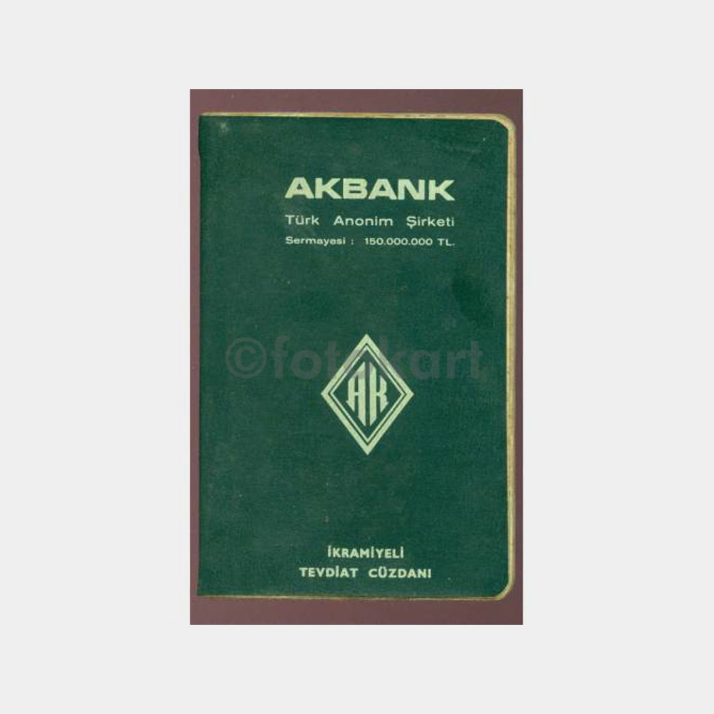 1973 Akbank Selimiye Şb Hesap Cüzdanı