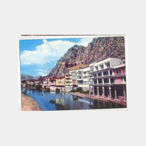 Amasya Yeşilırmak ve Şehir Görünüş Kartpostal