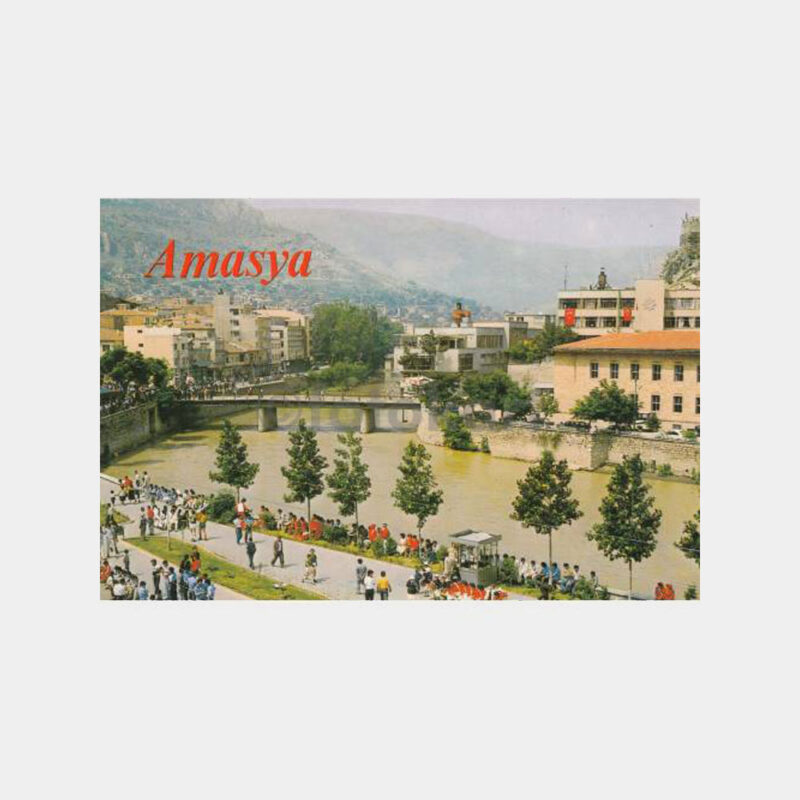 1980 Amasya Görünüş Kartpostal