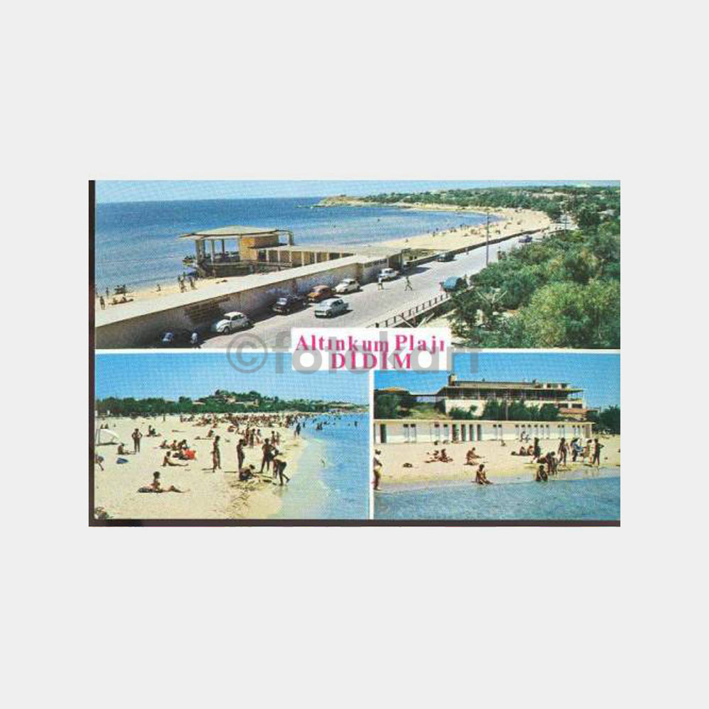 1985 Didim Altınkum - Mavişehir Damgalı Kartpostal