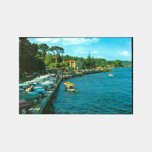 1968 Emirgan Sahili Görünüş Kartpostal