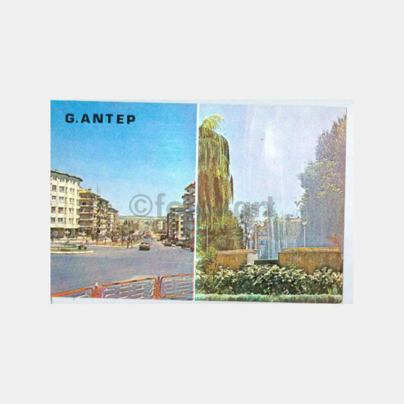1970 Gaziantep 2 Değişik Görünüş Kartpostal