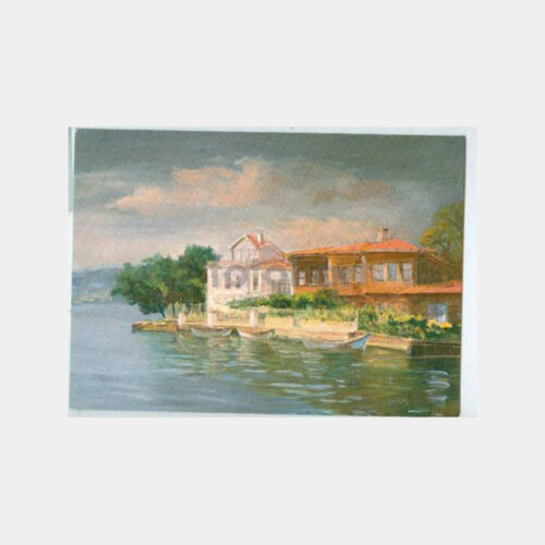 1990 Göksu Deresi - Tablo Çizim Tebrik Kartı