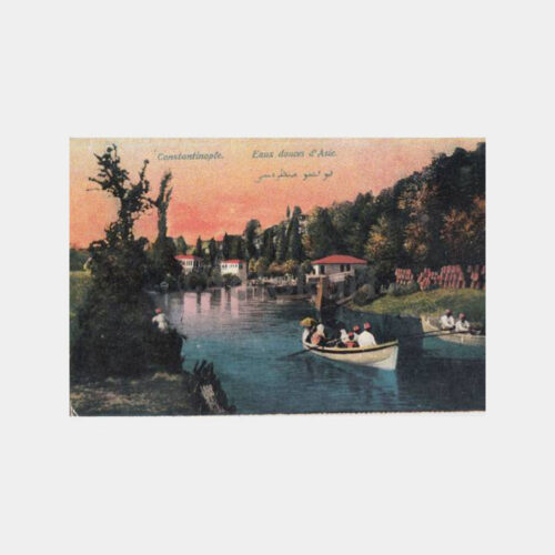 1921 Göksu Deresi Gezinti Kayıkları Konulu Kartpostal