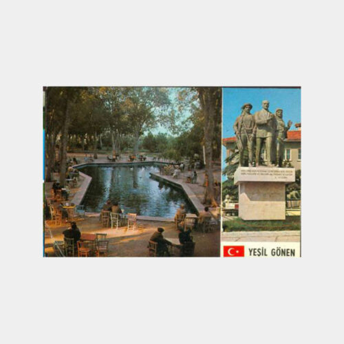 1970 Gönen Park Görünüş Kartpostal