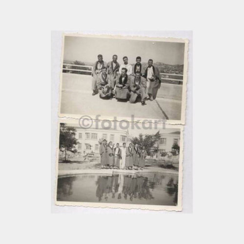 Hastane ve Hasta Grubu Konulu 2 Adet Fotoğraf