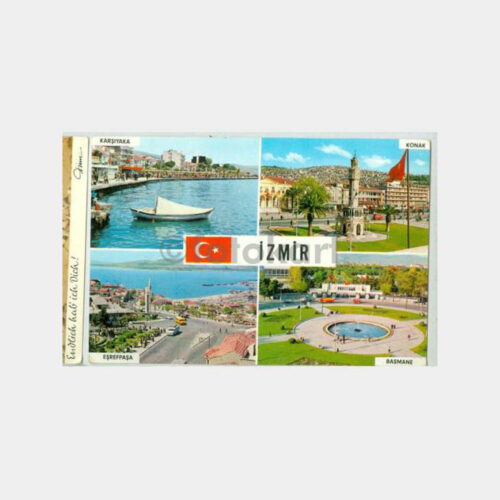 1970 İzmir 4 Görünüş Kartpostal