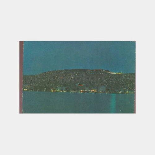 1974 İzmir Sahiden Gece Görünüş Kartpostal