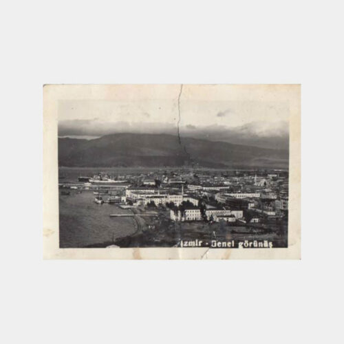 1951 İzmir Genel Görünüş Tebrik Fotoğraf
