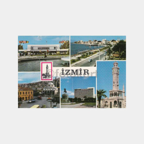 1970 İzmir 5 Değişik Görünüş Kartpostal