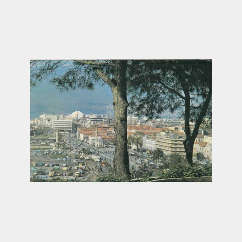 1980 İzmir Konak Meydanı Görünüş Kartpostal