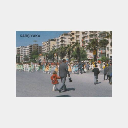 1976 İzmir Karşıyaka Tören Görünüş Kartpostal