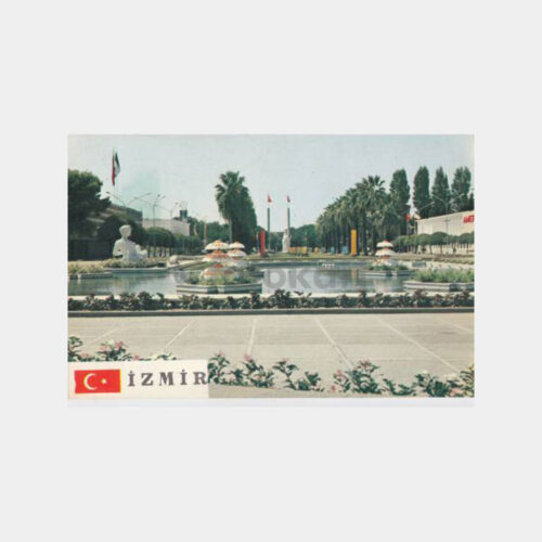 1980 İzmir Fuarı Havuz Görünüş Kartpostal