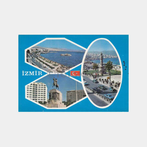 1980 İzmir 3 Değişik Görünüş Kartpostal