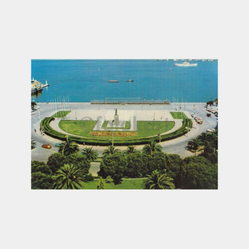 1980 İzmir Cumhuriyet Meydanı Konulu Kartpostal