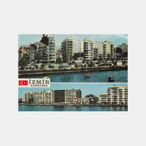 1973 İzmir Karşıyaka Görünüş Kartpostal