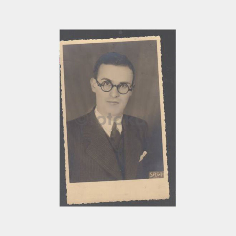 1940 İzmir -Foto Sedat- Gözlüklü Bay Fotoğraf