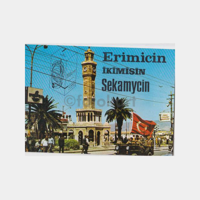 1970 İzmir Şanlı Laboratuvar İlaç Tanıtım Kartpostal