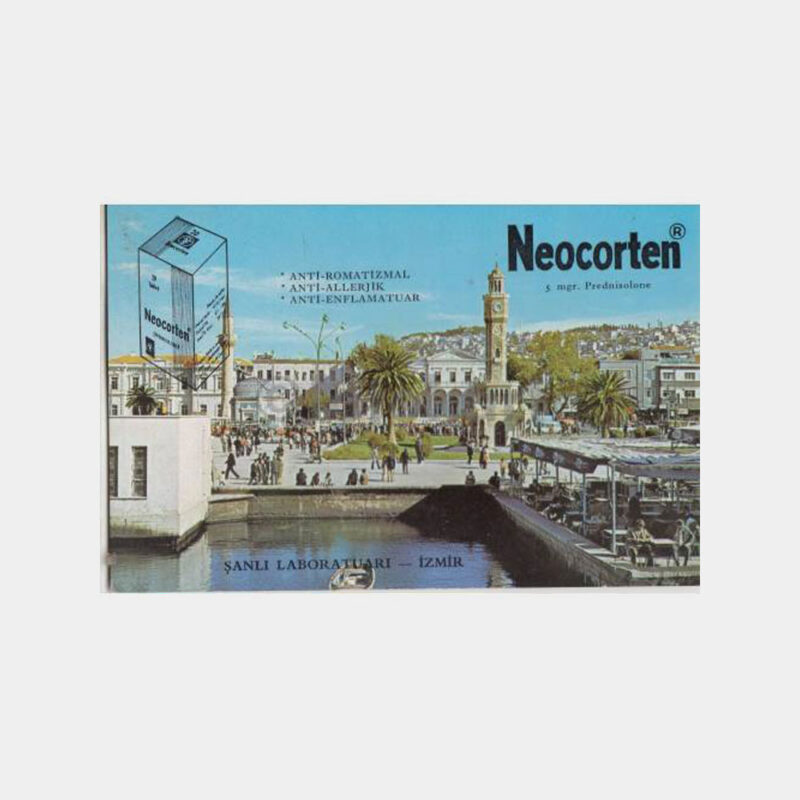 1970 İzmir Şanlı Laboratuvar İlaç Tanıtım Kartpostal