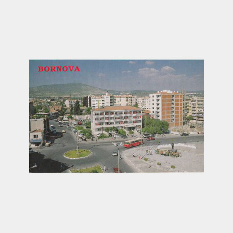 1980 İzmir Bornova Görünüş Kartpostal
