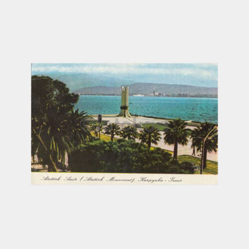 1975 İzmir Karşıyaka Atatürk Anıtı Kartpostal