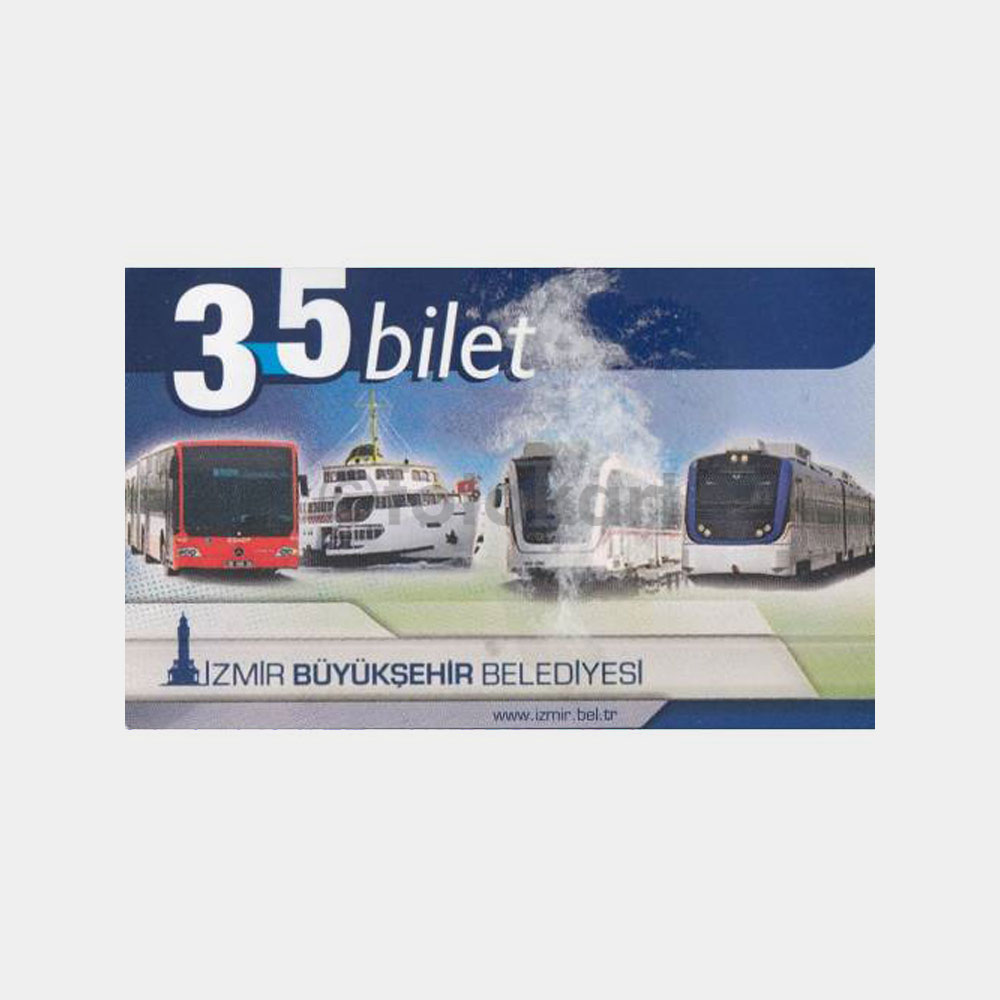 İzmir -Koleksiyon Amaçlı- Kullanılmış Bilet