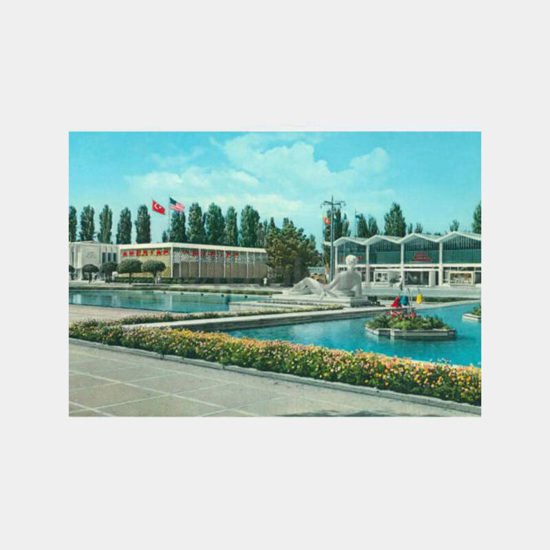 1965 İzmir Fuarı Görünüş Kartpostal