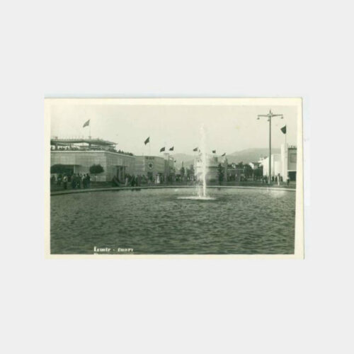 1940 İzmir Fuarı Görünüş Kartpostal