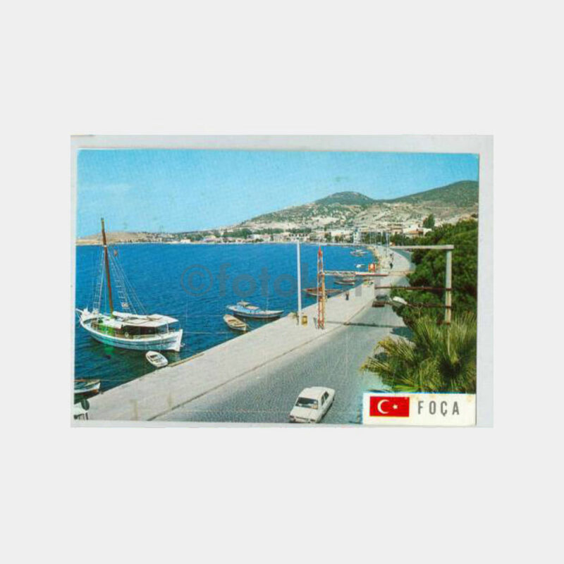 1974 İzmir Foça Görünüş Kartpostal