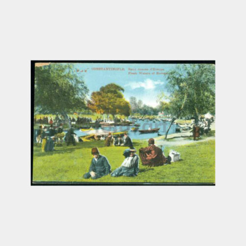 1910 Kağıthane Eğlenceleri Görünüş Kartpostal