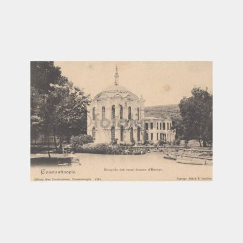 1910 Kağıthane Sadabad Camii Konulu Kartpostal