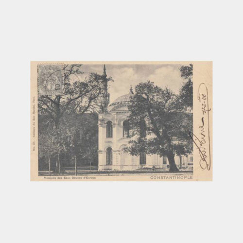 1910 Kağıthane Sadabad Camii Konulu Kartpostal