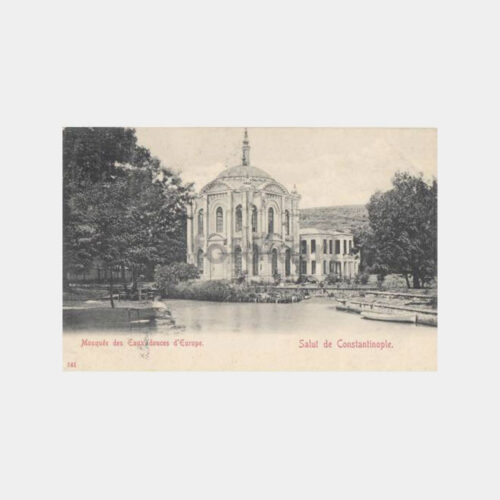 1910 Kağıthane Sadabad Camii Konulu Kartpostal