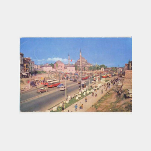 1963 Laleli'den Aksaray Görünüş Kartpostal
