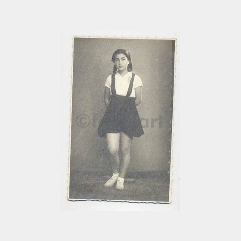 1940 Foto Moda - Sporcu Genç Kız Öğrenci Fotoğraf