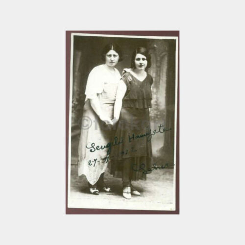 1932 Kadın Arkadaş Görünüş Stüdyo Fotoğraf