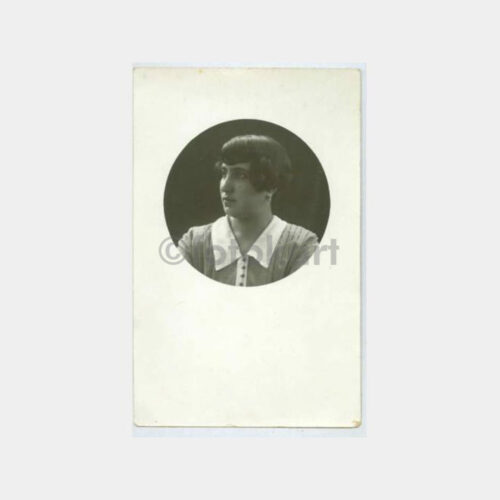 1930 Kadın Portre Stüdyo Fotoğraf