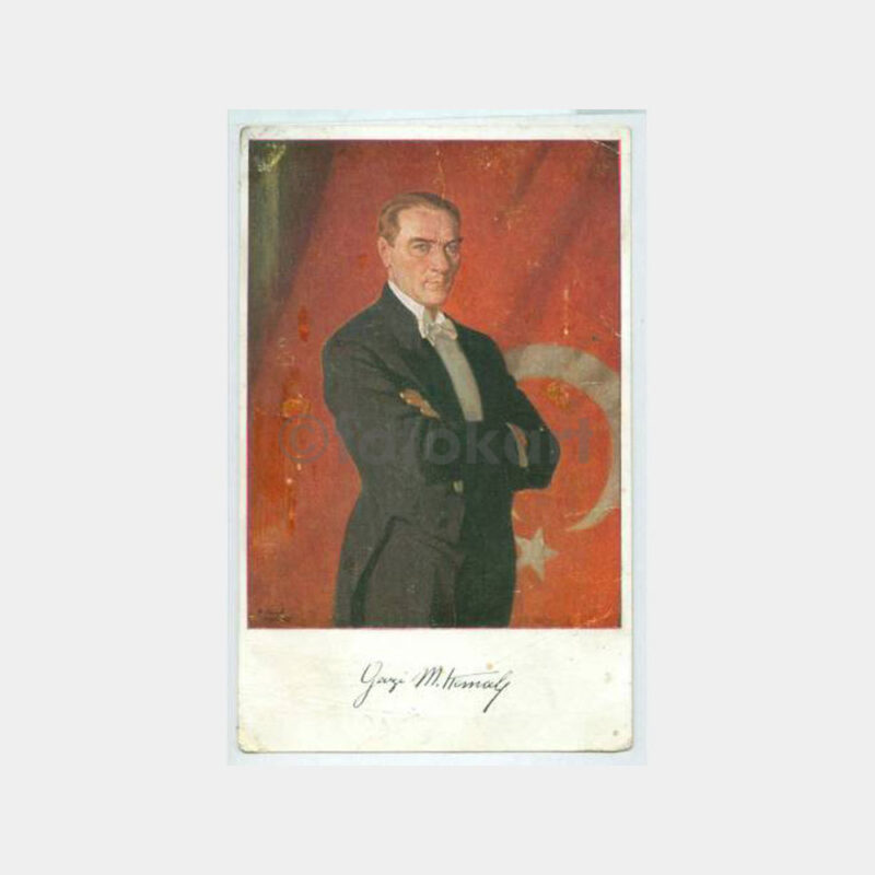 Gazi Mustafa Kemal Atatürk -T.Tayyare Cemiyeti- Kartpostal