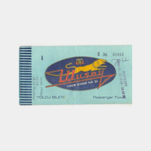 1981 Ulusoy Turizm Seyahat Otobüs Bileti