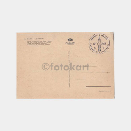 1965 Beyazıt Kulesi Altıgen Turistik Damgalı Kart