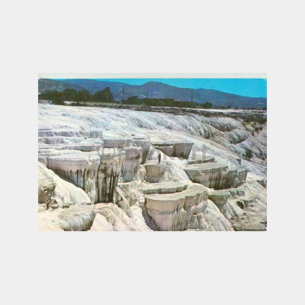 1980 Pamukkale Turistik Damga Görünüş Kartpostal