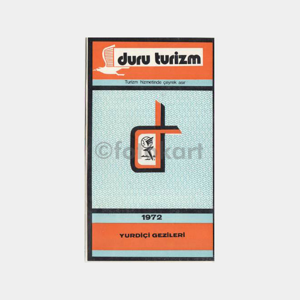 1972 Duru Turizm 2 Adet Seyahat Broşürleri