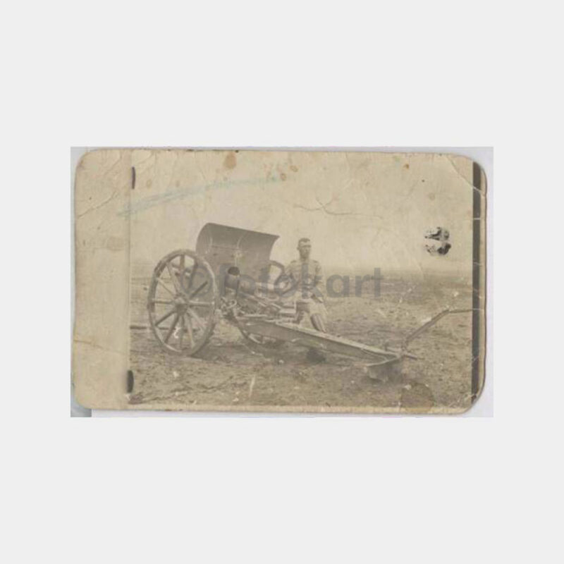 1918 Sina Çölü Asker Top Başında Fotoğraf