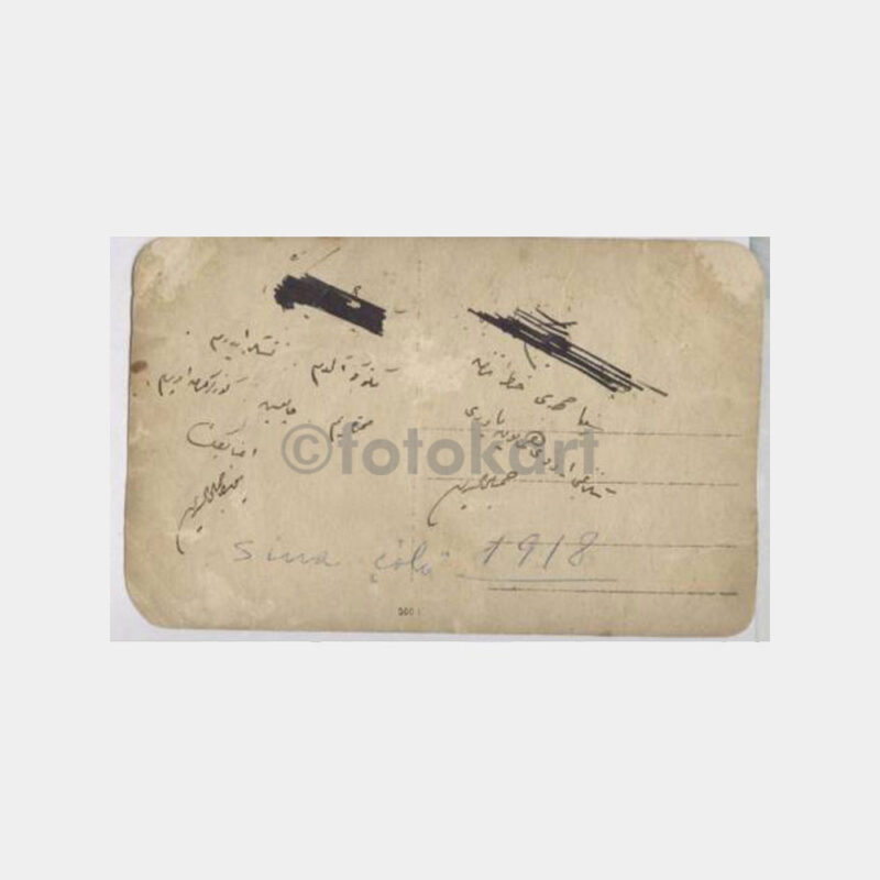 1918 Sina Çölü Asker Top Başında Fotoğraf - Görsel 2