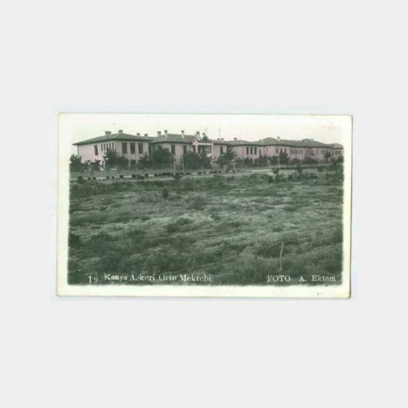 1930 Konya Askeri Orta Mektebi Nadir Fotokart