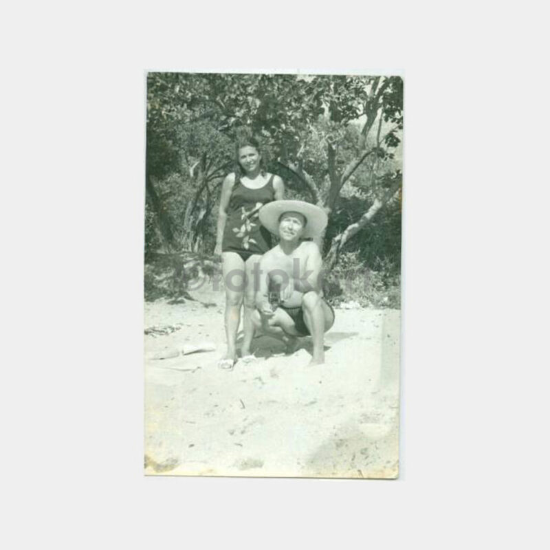 1967 Marmara Adası Plajı Aile Görünüş Fotoğraf